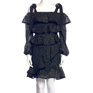 Elegant Black Ruffle Dress